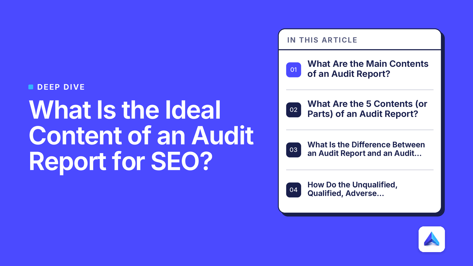 Cover image for What Is the Ideal Content of an Audit Report for SEO?