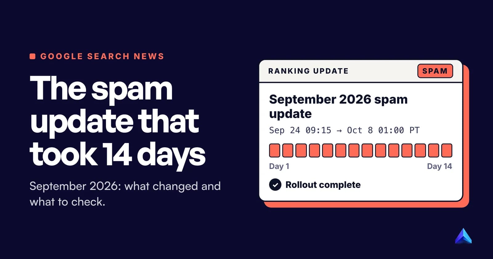 Cover image for Google Spam Update September 2026: What to Check Now