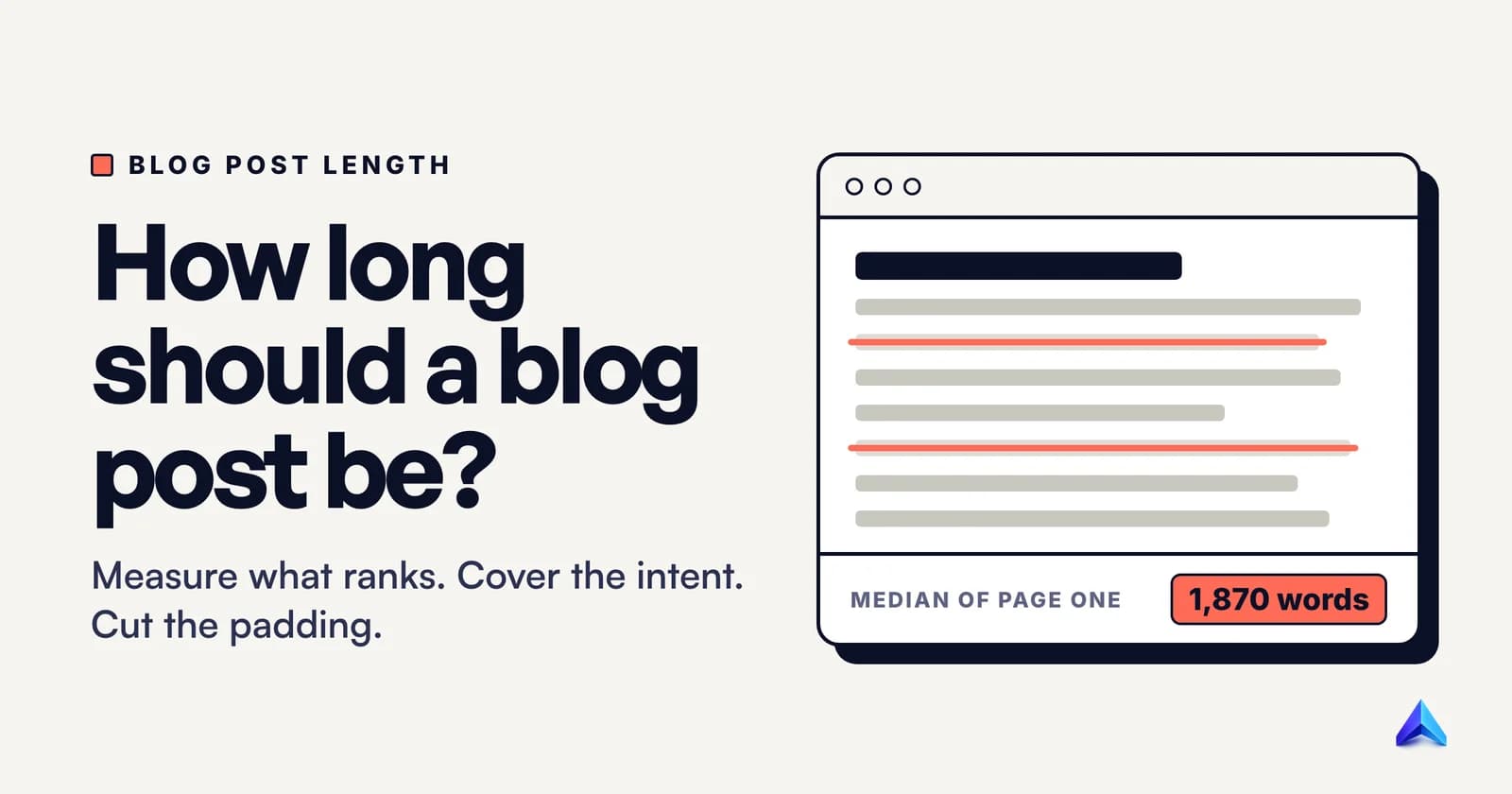 Cover image for How Long Should a Blog Post Be? Let the SERP Decide