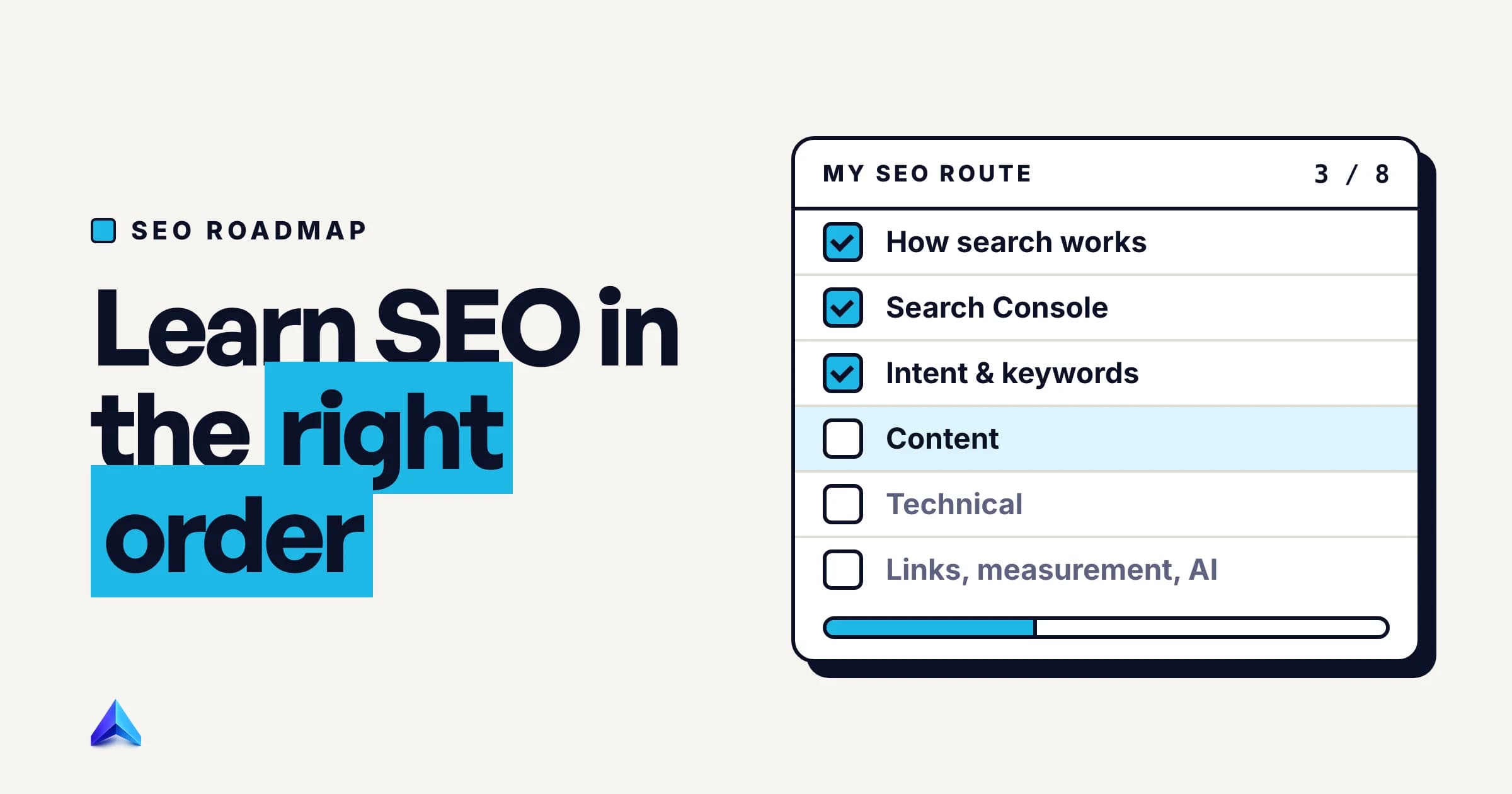 Cover image for SEO Roadmap: What to Learn First, and in What Order
