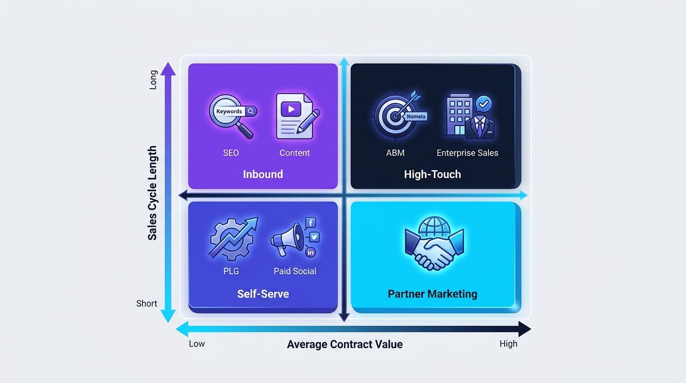 Digital marketing channel prioritization framework for SaaS by contract value