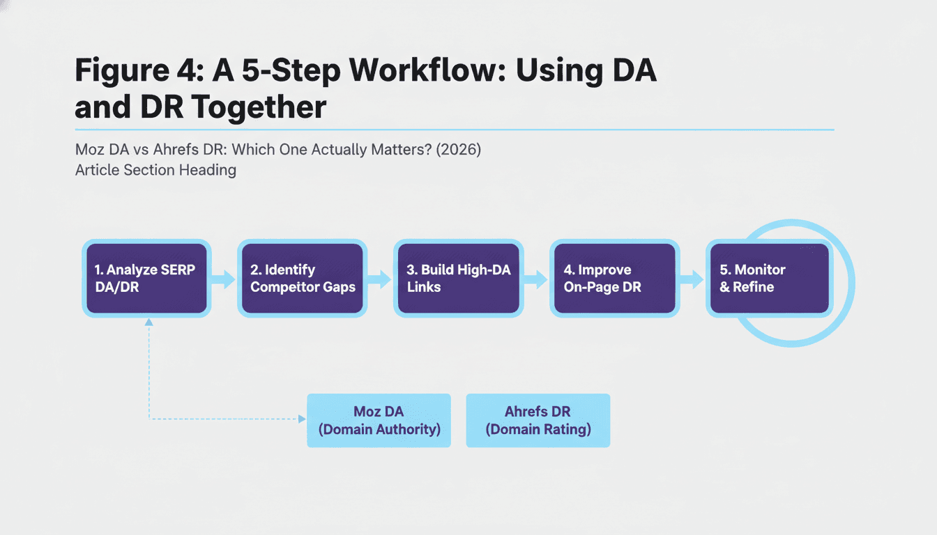 A 5-Step Workflow: Using DA and DR Together illustration