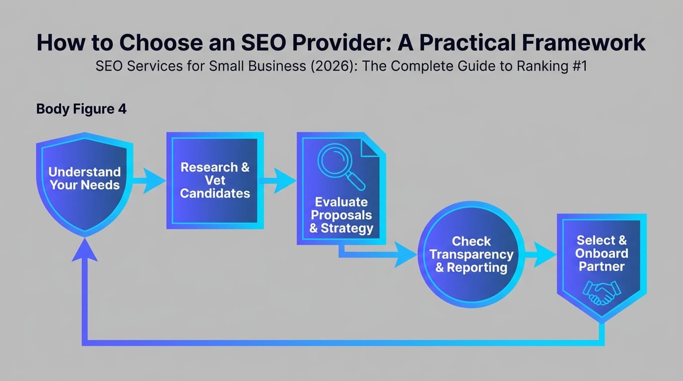 How to Choose an SEO Provider: A Practical Framework illustration